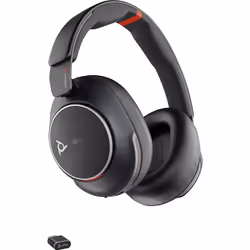 POLY Micro-casque Voyager Surround 85 UC USB-C certifié Microsoft Teams + adaptateur USB-C/A +base de chargement