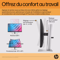 HP Écran FHD E24 G5 sans PVC - Vue supplémentaire 4