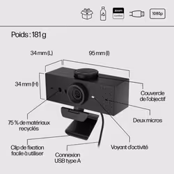HP 620 FHD Webcam - Vue supplémentaire 21