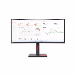 Lenovo ThinkVision T34w-30, 86,4 cm (34"), 3440 x 1440 pixels, Wide Quad HD, LED, 6 ms, Noir