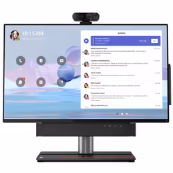 Lenovo ThinkSmart View Plus, Système de vidéoconférence personnelle, Android 10, Noir
