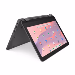 Lenovo 300e Yoga Chromebook 29,5 cm (11.6") Écran tactile HD MediaTek Kompanio 520 8 Go LPDDR4x-SDRAM 64 Go eMMC Wi-Fi 6 (802.11ax) ChromeOS Gris