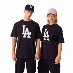 T-shirt oversize LA Dodgers League Essentials - New Era - Noir/Blanc - Homme