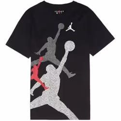 T-Shirt - JORDAN - Gradient Stacked Jm SS Tee - Noir - Manches courtes - Enfant