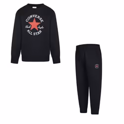 Survêtement - Converse - Dissected - Noir - Manches longues - Respirant - Enfant