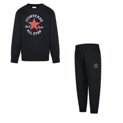 Survêtement - Converse - Dissected - Noir - Manches longues - Respirant - Enfant