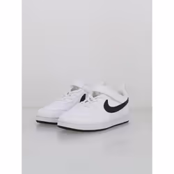 Chaussures pour Enfant - Nike - Court Borough Low Recraft - Blanc - Lacets - Plat