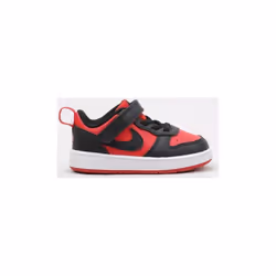 Chaussures pour Bébé et Petit enfant Nike Court Borough Low Recraft - Rouge - Lacets - Synthétique