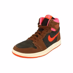 Baskets Nike Femme Air Jordan 1 Zm Air Cmft 2 en Cuir Marron - Lacets - Plat