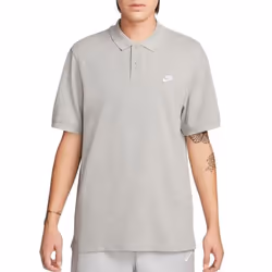 Polo T-shirt - Nike - Club - Gris clair - Coupe Regular - Col arrondi