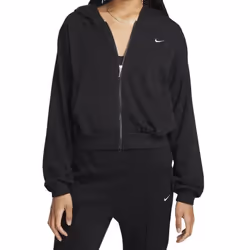 Sweat à Capuche et Zip pour Femme - Nike - Chill Terry Noir FN2415-010