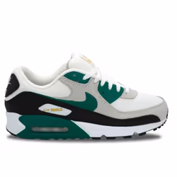 Baskets Nike Air Max 90 Malachite - Homme - Blanc - Cuir - Lacets