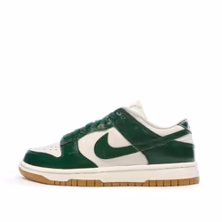 Baskets Blanches/Vertes Femme Nike Dunk Low