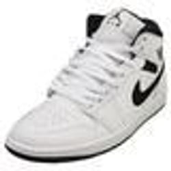 Baskets - Nike - Air Jordan 1 Mid - Cuir - Blanc - Hommes