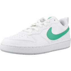 Baskets Enfant - Nike Court Borough Low Recraft - Blanc - Synthétique - Lacets
