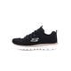 Baskets SKECHERS 12615-BKGD pour femme - Noir - Dessus synthétique - Lacets