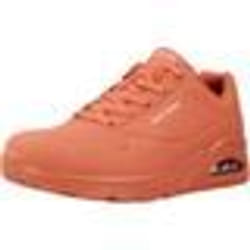 Baskets Femme - SKECHERS - Uno Stand on Air - Orange - Compensé - Lacets