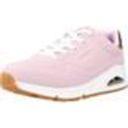Chaussures Femme - SKECHERS Uno - Rose - Lacets - Synthétique