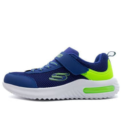 Baskets Bounder-Tech - SKECHERS - Mixte - Enfant - Bleu - Textile - Lacets