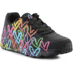 Chaussures Skechers pour fille - Système de fermeture Scratch - Noir