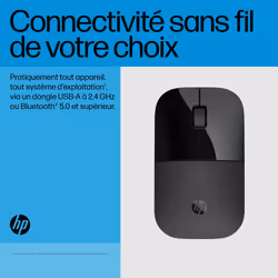 HP Souris double mode Z3700 noire - Vue supplémentaire 7
