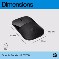 HP Souris double mode Z3700 noire - Vue supplémentaire 8