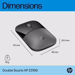 HP Souris double mode Z3700 argent - Vue supplémentaire 6
