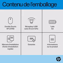 HP Souris double mode Z3700 argent - Vue supplémentaire 7