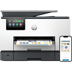 HP OfficeJet Pro Imprimante Tout-en-un 9130b, Couleur, Imprimante pour Petites/moyennes entreprises, Impression, copie, scan, fax, Sans fil; imprimer depuis un téléphone ou une tablette; chargeur automatique de documents; impression recto-verso; numérisation recto-verso; numérisation vers e-mail; numérisation vers PDF; télécopie; port avant pour lecteur Flash USB; écran tactile