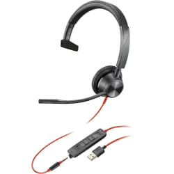POLY Blackwire 3315 USB-A + 3.5mm Mono Headset