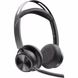 POLY Micro-casque VFOCUS2 USB-C BT Stéréo, Sans fil, Bureau/Centre d'appels, 115 g, Casque, Noir