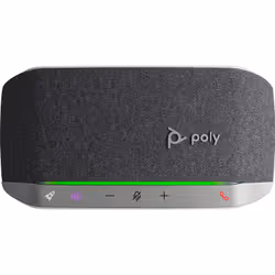 POLY Haut-parleur Sync 20 USB-A Certifié Microsoft Teams, PC, Argent, 0,715 m, IP64, Windows 10, 100 - 7800 Hz