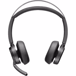 POLY Micro-casque VFOCUS2 USB-A avec socle de charge, Sans fil, Bureau/Centre d'appels, 176 g, Casque, Noir