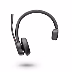 POLY Micro-casque VOYAGER 4310-M USB-A certifié Microsoft Teams, Sans fil, Bureau/Centre d'appels, 122 g, Casque, Noir