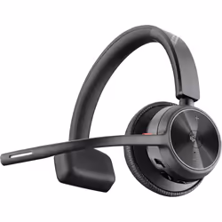POLY Casque USB-C certifié Voyager 4310-M Microsoft Teams, Avec fil &amp;sans fil, Bureau/Centre d'appels, Casque, Noir