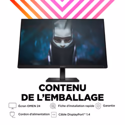 HP Écran gamer FHD 165 Hz OMEN 23,8 pouces - OMEN 24 - Vue supplémentaire 15