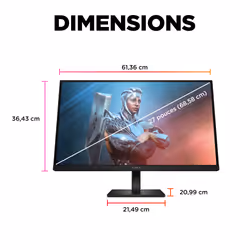 HP OMEN by HP Écran gamer FHD 165 Hz OMEN 27 pouces - OMEN 27 - Vue supplémentaire 12