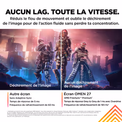 HP OMEN by HP Écran gamer FHD 165 Hz OMEN 27 pouces - OMEN 27 - Vue supplémentaire 13
