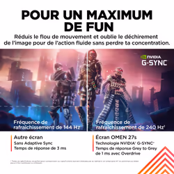 HP OMEN by HP Écran gamer FHD 240 Hz OMEN 27 pouces - OMEN 27s - Vue supplémentaire 8