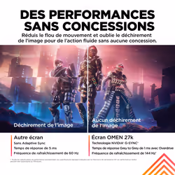 HP OMEN by HP Écran gamer UHD 144 Hz OMEN 27 pouces - OMEN 27k - Vue supplémentaire 10