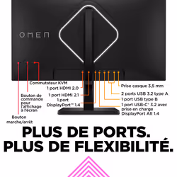 HP OMEN by HP Écran gamer UHD 144 Hz OMEN 27 pouces - OMEN 27k - Vue supplémentaire 15