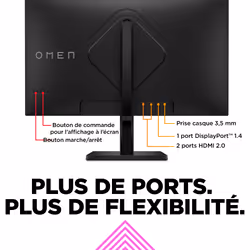 HP OMEN by HP Écran gamer QHD 165 Hz OMEN 27 pouces - OMEN 27q - Vue supplémentaire 10