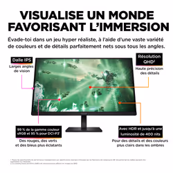 HP OMEN by HP Écran gamer QHD 165 Hz OMEN 27 pouces - OMEN 27q - Vue supplémentaire 11