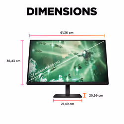 HP OMEN by HP Écran gamer QHD 165 Hz OMEN 27 pouces - OMEN 27q - Vue supplémentaire 14