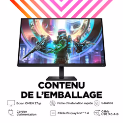 HP OMEN by HP Écran gamer QHD 240 Hz OMEN 27 pouces - OMEN 27qs - Vue supplémentaire 6