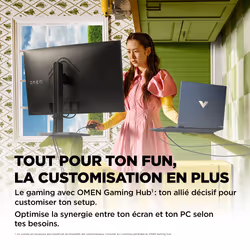 HP OMEN by HP Écran gamer incurvé QHD 165 Hz OMEN 31,5 pouces - OMEN 32c - Vue supplémentaire 15