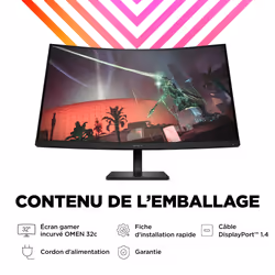 HP OMEN by HP Écran gamer incurvé QHD 165 Hz OMEN 31,5 pouces - OMEN 32c - Vue supplémentaire 18