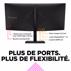 HP OMEN by HP Écran gamer incurvé WQHD 165 Hz OMEN 34 pouces - OMEN 34c - Vue supplémentaire 14