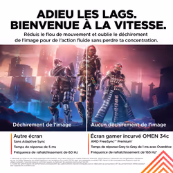HP OMEN by HP Écran gamer incurvé WQHD 165 Hz OMEN 34 pouces - OMEN 34c - Vue supplémentaire 15
