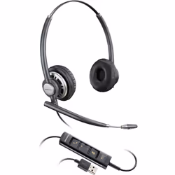 POLY Micro-casque EncorePro HW725 USB, Avec fil, Bureau/Centre d'appels, 78 g, Casque, Noir